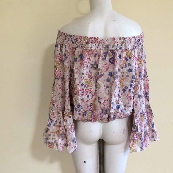 NWOT Free People Free Spirit off the shoulder top M - Picture 8 of 8
